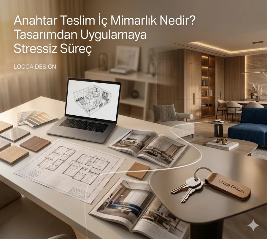 Anahtar Teslim İç Mimarlık Nedir? Tasarımdan Uygulamaya Stressiz Süreç